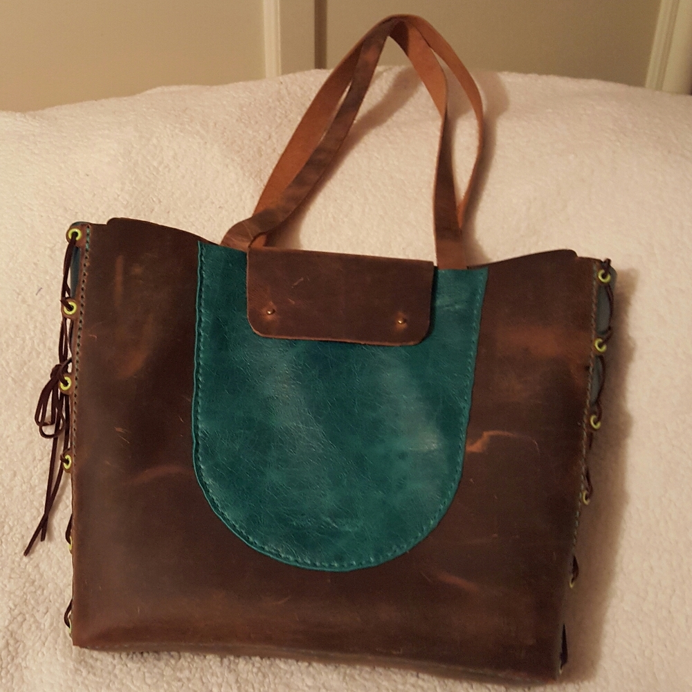 Leather Tote Handbag